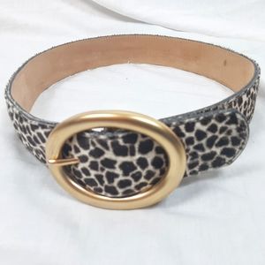 Streets Ahead Animal Print Gold Buckle Belt